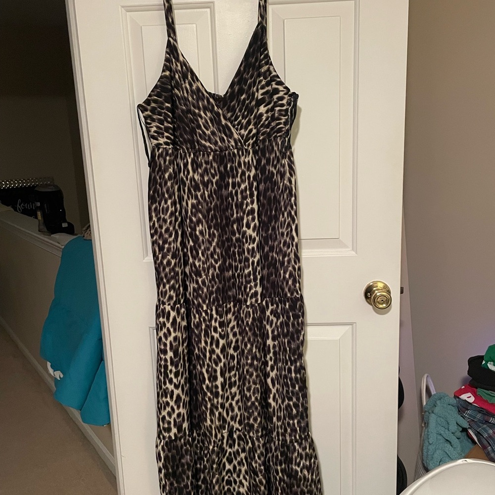 Leopard Print Maxi Dress